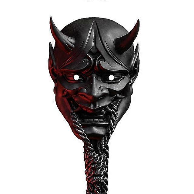 Prajna Mask Adult Unisex Halloween Face Masks Japanese Hannya Demon Oni Samurai Noh Kabuki Prajna Devil Mask Latex Party Masks