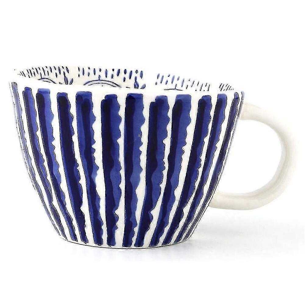 Geometric Ceramic Cup Hand-painted Irregular Coffee Cup A