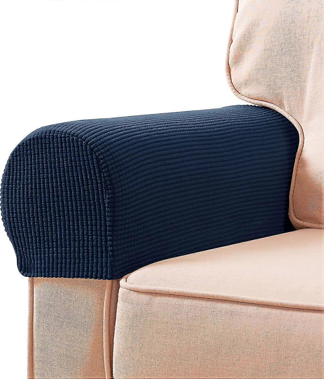 2pcs Stretch Spandex Armrest Covers, For Chairs, Couch, Sofa
