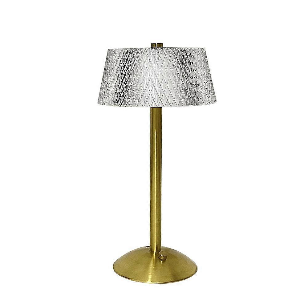 Crystal Table Lamp Acrylic Decoratio Touch Dimming Desk Lamp LED Cordless Rechargeable Bedside Light Atmosphere Night Light