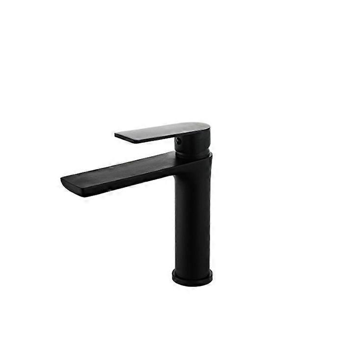 Black Bathroom Faucet,Bathroom Sink Faucet with Hot Cold Water, Mixer Tap for Bathroom19cm