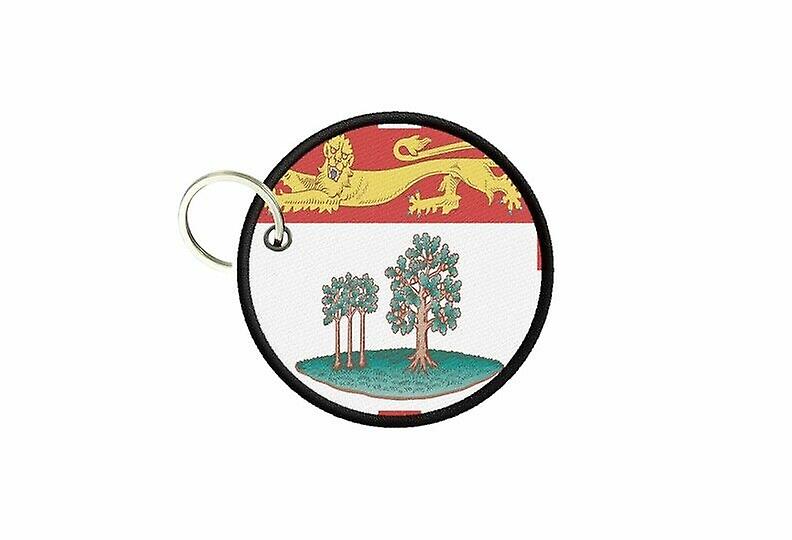 Keychain keys flag canada prince edward island printed round