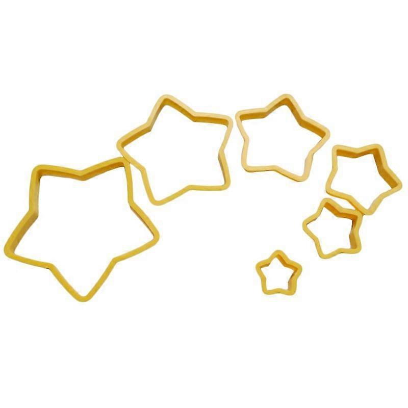 1 Set Creative Cookie Cutter Easy to Demold Plastic Cute Star Shape Biscuit Mold for Cooking