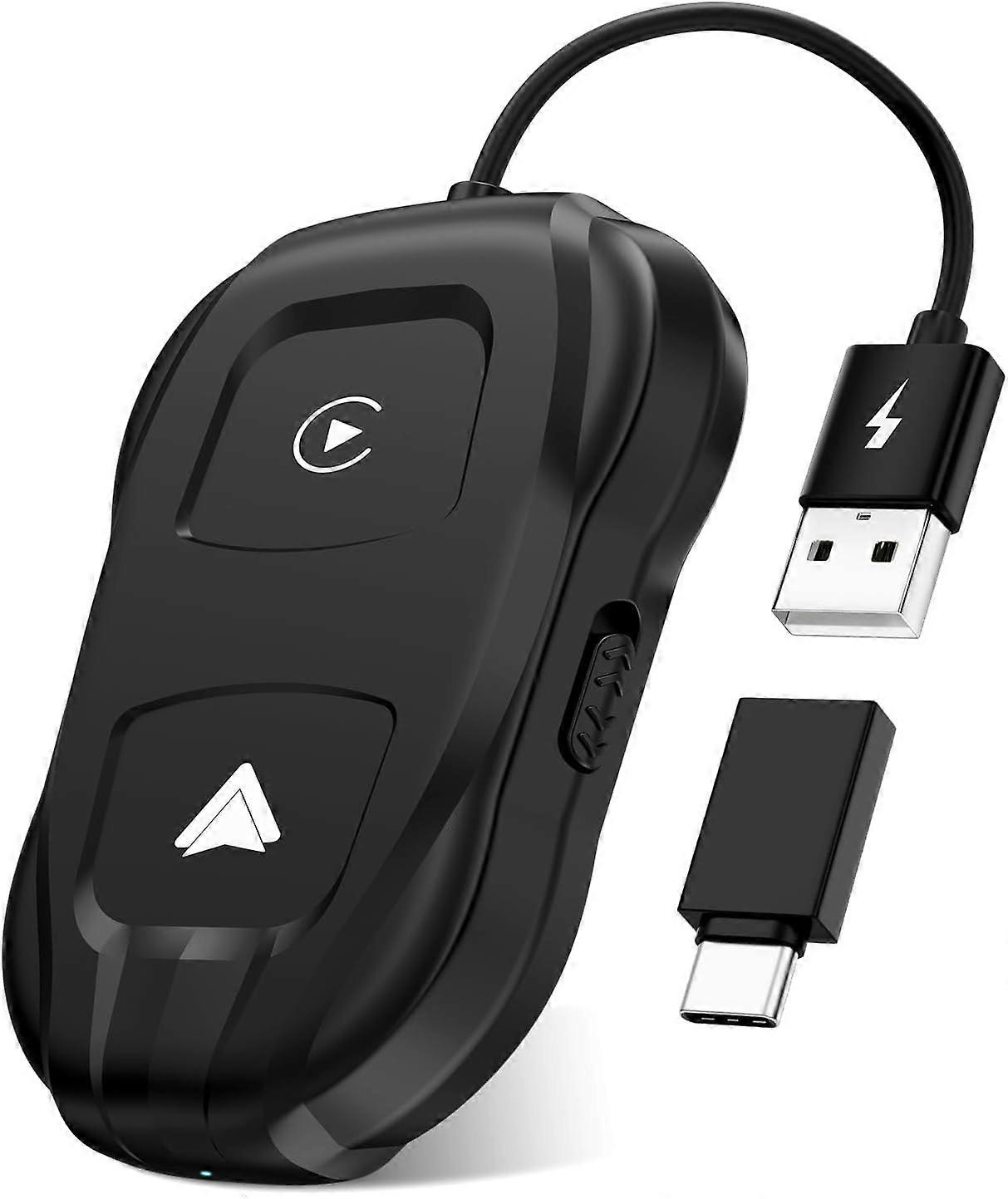 Car Wireless CarPlay Android Auto Dongle Wired to Wireless Adapter