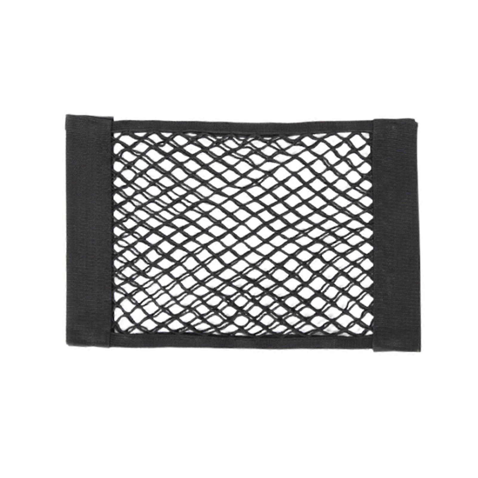 Universal Mesh Cargo Net with Fastener Tape Double-layer Strong Load-bearing Automotive Cargo Net Organizer Pouch