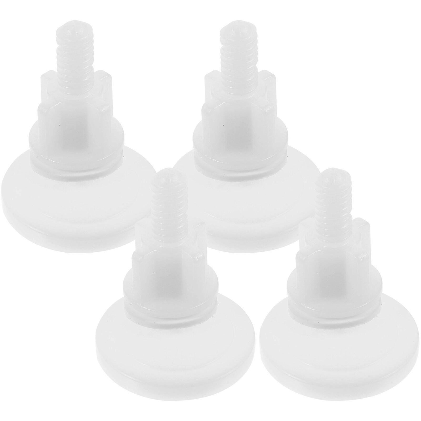 4pcs Toilet Seat Repairing Screw Replacement Fixing Fitting Screw for Toilet Seat Small Plastic Screw