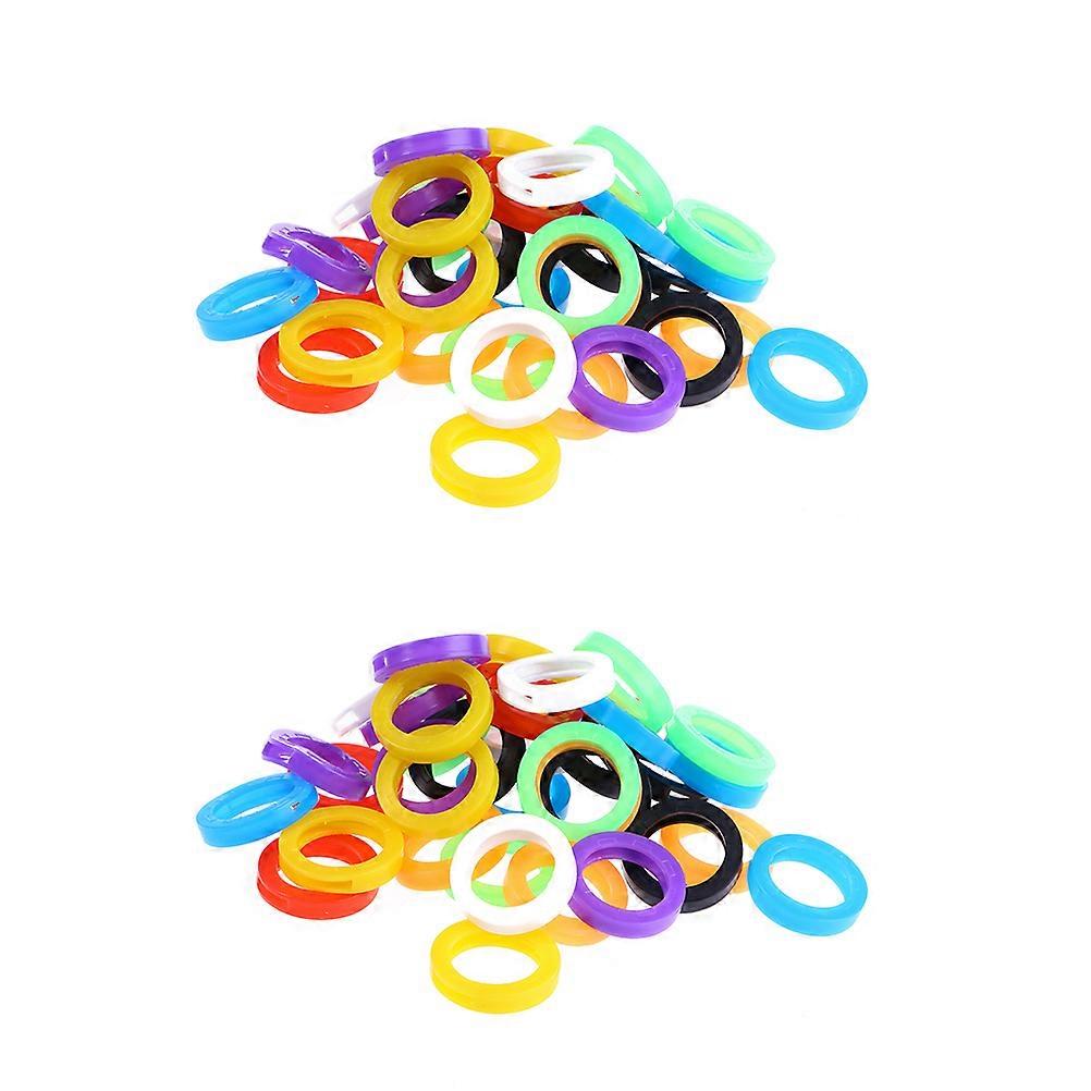 72 Pcs Colored Key Covers Key Caps Keys Cover Key Marker Key Identifiers Key Covers