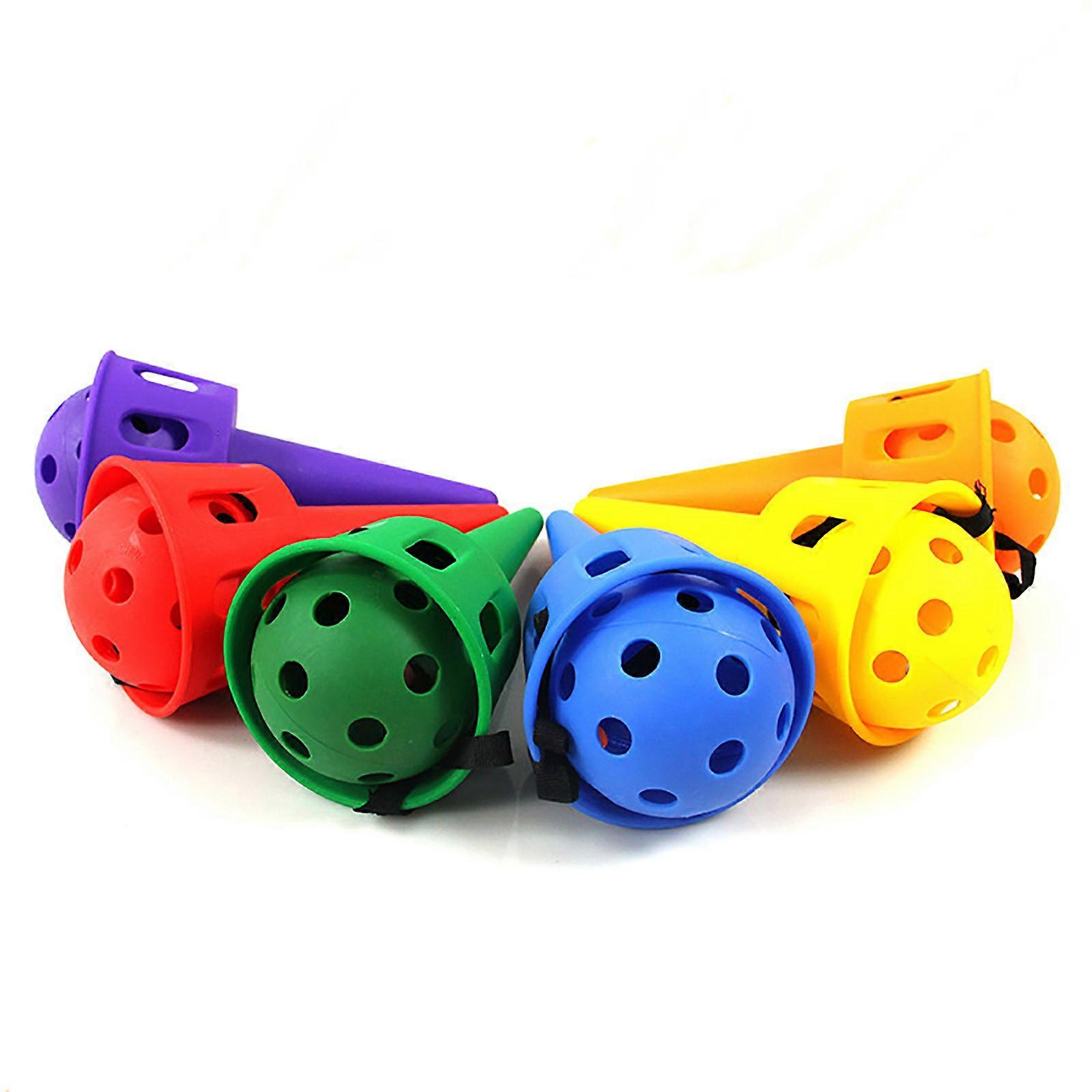 2023 New Parent-Child Outdoor Colorful Ball for Sensory Training, Hand-Eye Coordination, PE Material, Durable, Throw & Catch Toy