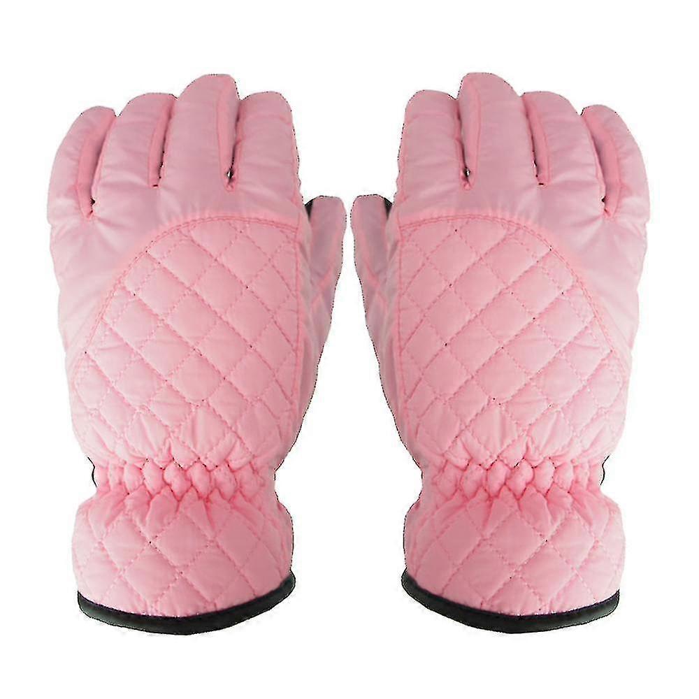 Ladies Mesh Simple Winter Ski Gloves Waterproof Warm Windproof