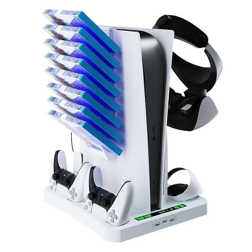 Charger Stand Suction Cooling Station Game Controller Charging Station forPlayStation 5 PSVR2 Console Cooling Fan Stand