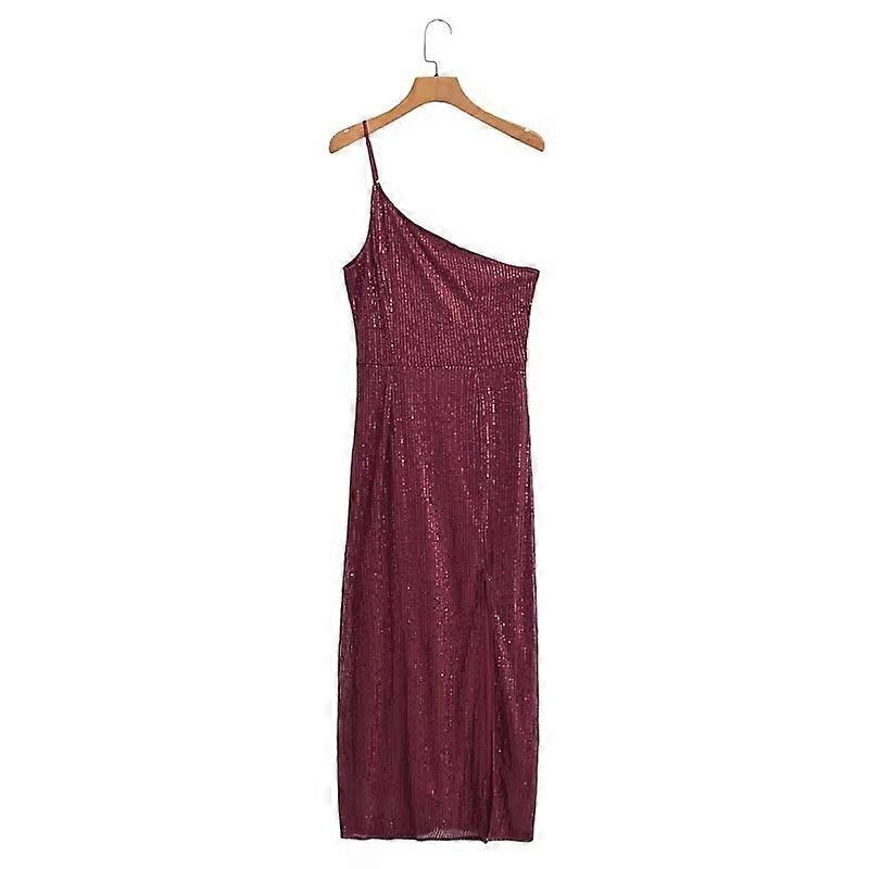 Women's Solid Color Shoulder Sequins