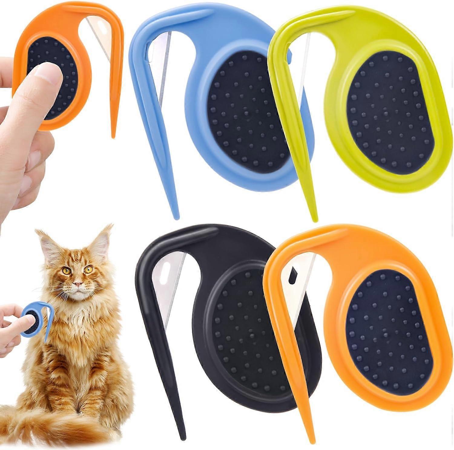 Pet Knotting Comb, 4Pcs Dog Combs for Grooming, Dematting Comb for Cats,Cat Comb Dog Grooming Comb for Long-haired Pets