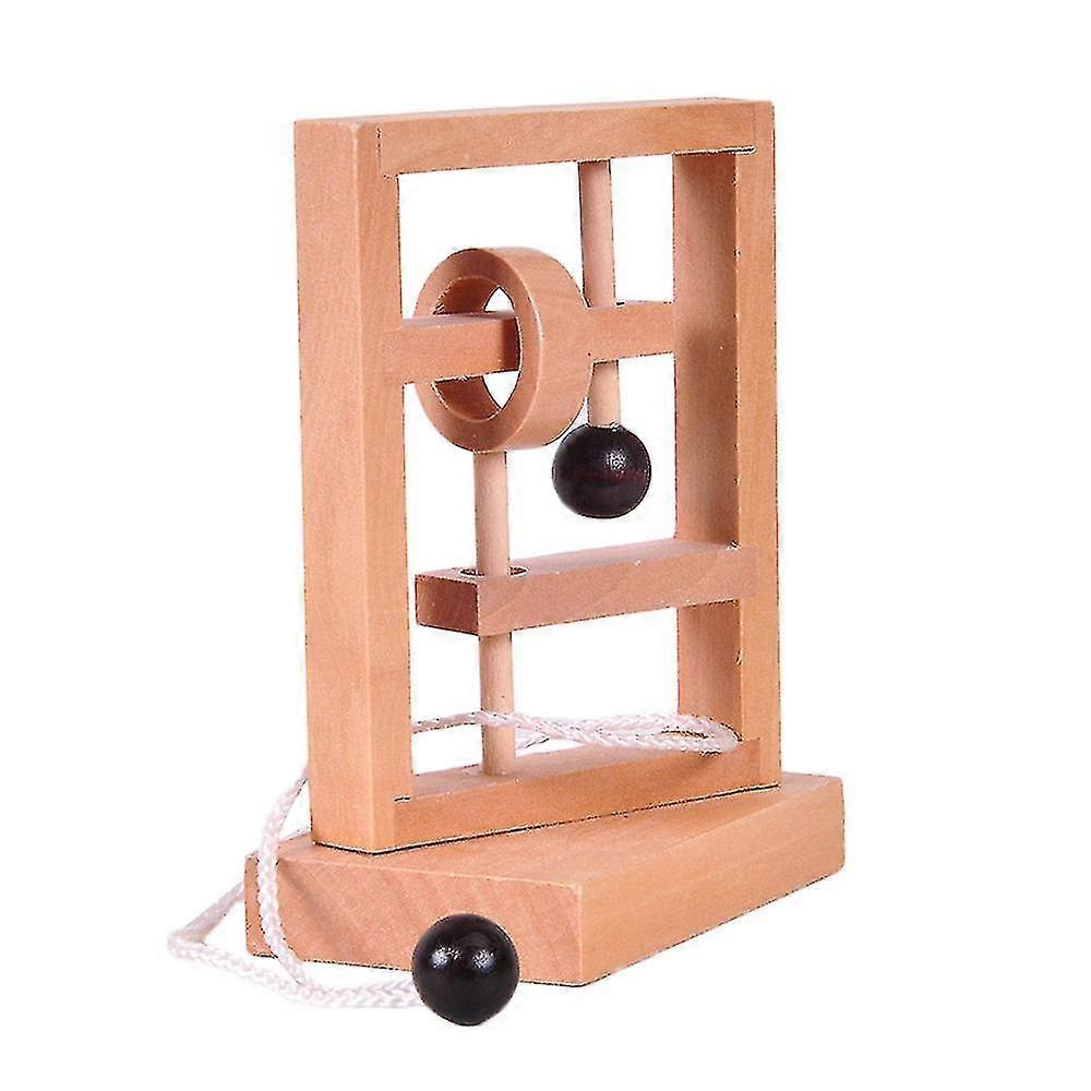هوتسال! 3D مكتب الجدة خشبية حبل حلقة لغز الذكاء العقل سلسلة الدماغ