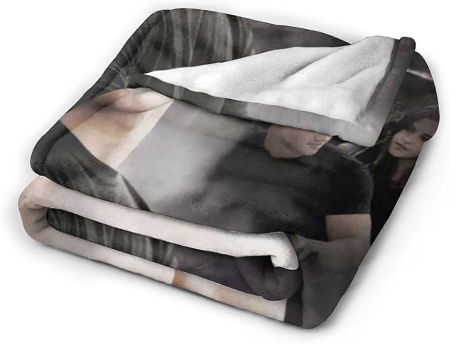 Taylor Lautner Filt Jacob Svart Ultramjuk Flanellfilt 3D-tryck Fluffig plyschfilt Sängkläder Dekor Kasta Filt för vardagsrum Sovrum Sovsal D