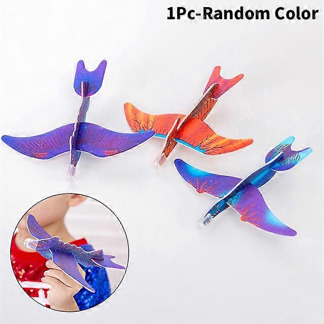 1/5 Pcs Dinosaur Flying Plane Hand Throw Flying Glider Plane Foam Aeroplane Model Flying Glider Plane Toys Kids Game Child Toys