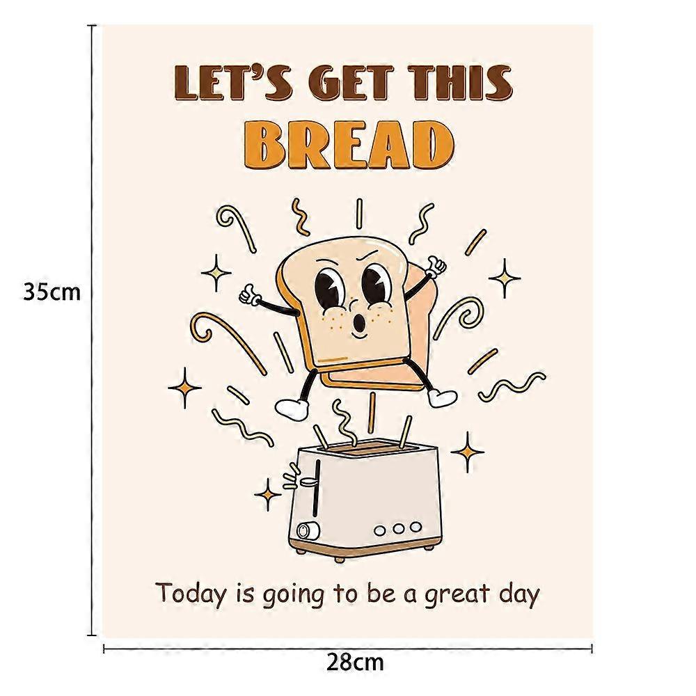 Rectangle with Face Pattern Paper Party Decoration Bread 350x280mm
