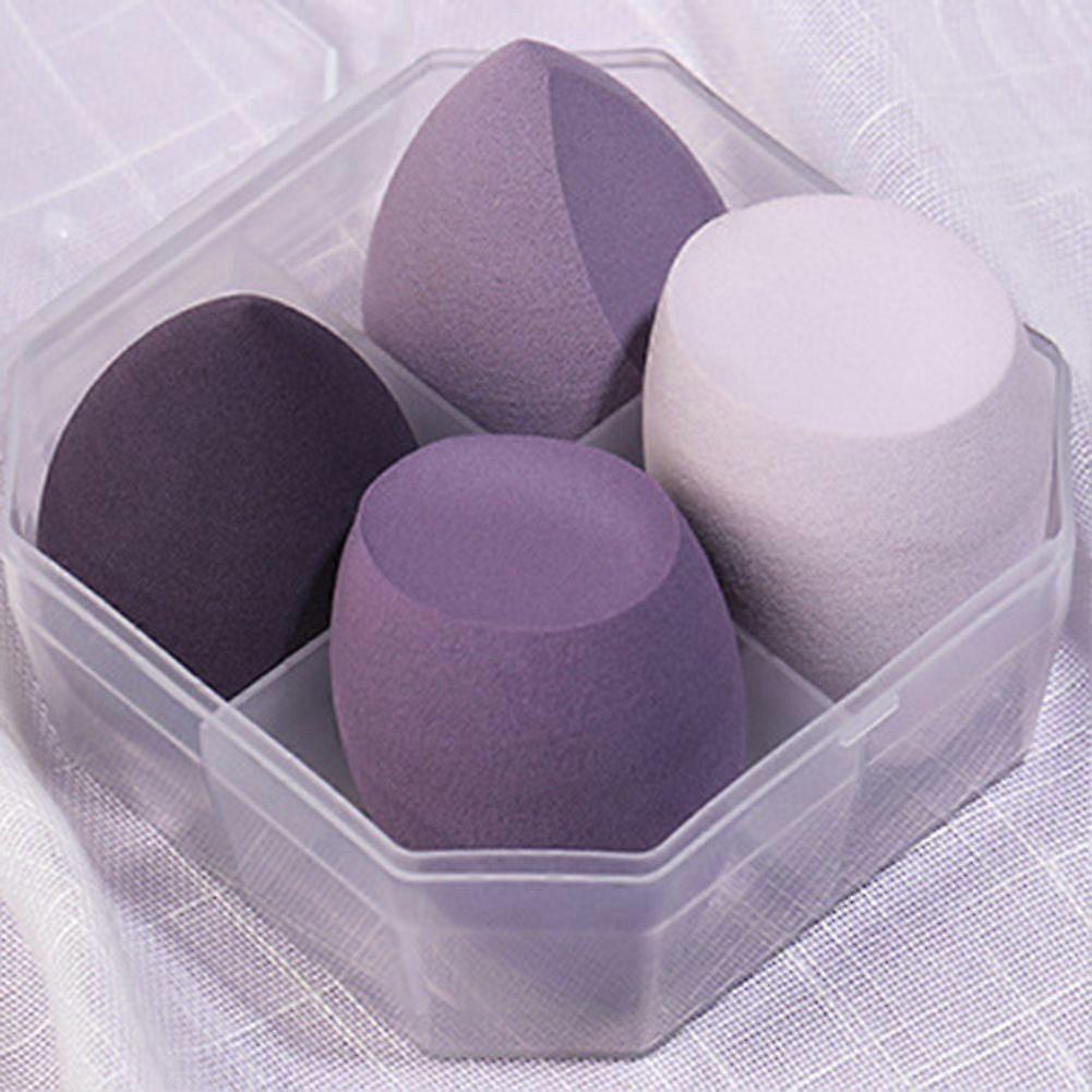 4pcs Beauty Blenders Sponge Flaw-less MIni Cosmetic Puff Multipurpose Sponger for Liquid Powder Cream