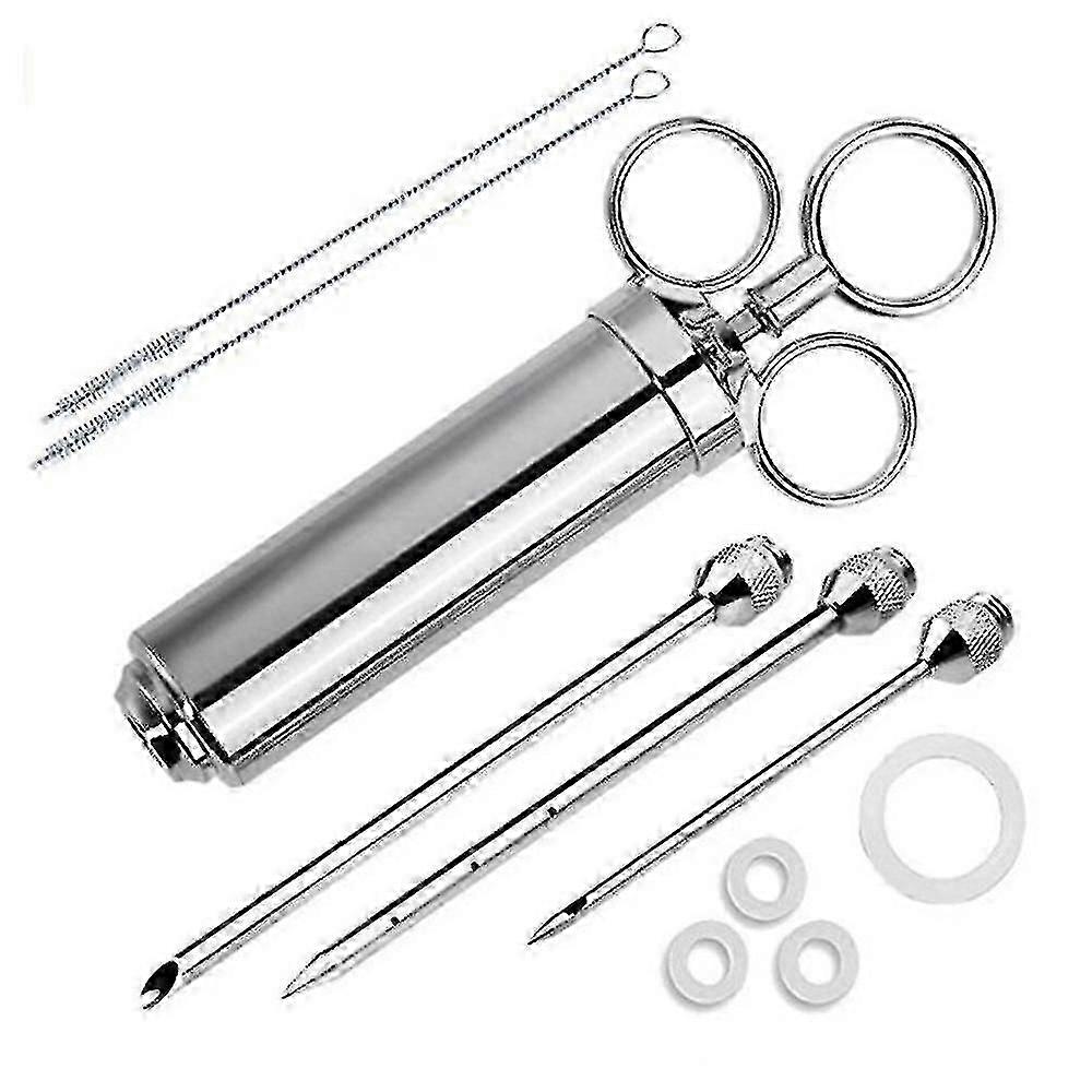 Meat Injector Syringe, Stainless Steel Marinade Flavor Injector Kit P20250110610