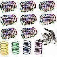 Jouet Ressorts Chat,Jouet Chat Spirale,Color Printemps Jouet de Chat,Jouet Chat Interactif,Jouet de 
