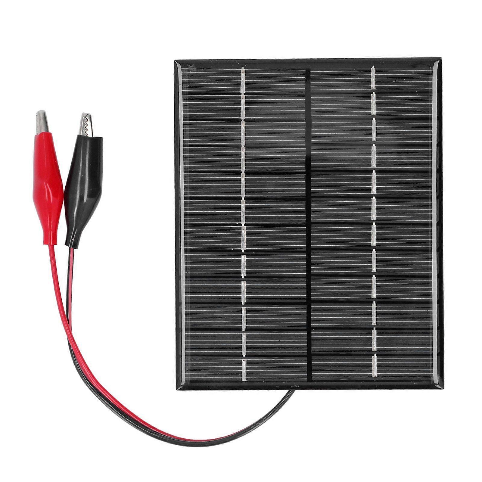 2W 12V Solar Panel High Conversion Efficiency Windproof Polysilicon Solar Panel Charger for Lights Radio