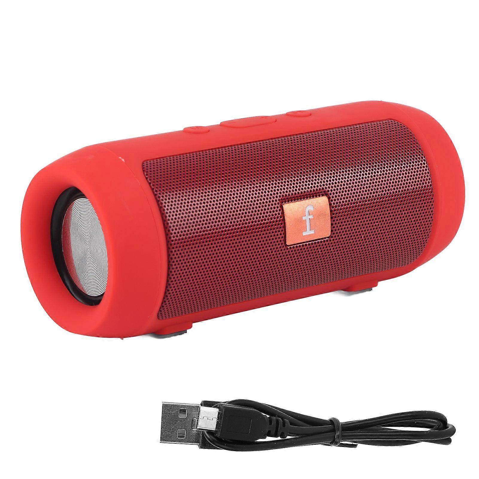 Bluetooth Speaker Wireless Subwoofer Portable Speaker Electronics Accessories for Outdoor HomeRed
