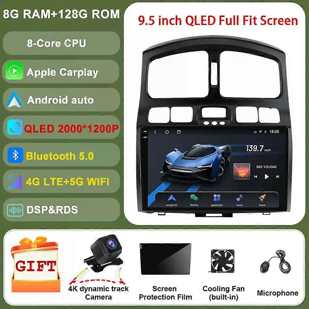 For Hyundai Santa Fe Sm 2000 - 2012 For Jac S1 Rein 1 2007 - 2013 Car Radio Multimedia Video Player Navigation Gps Android Audio