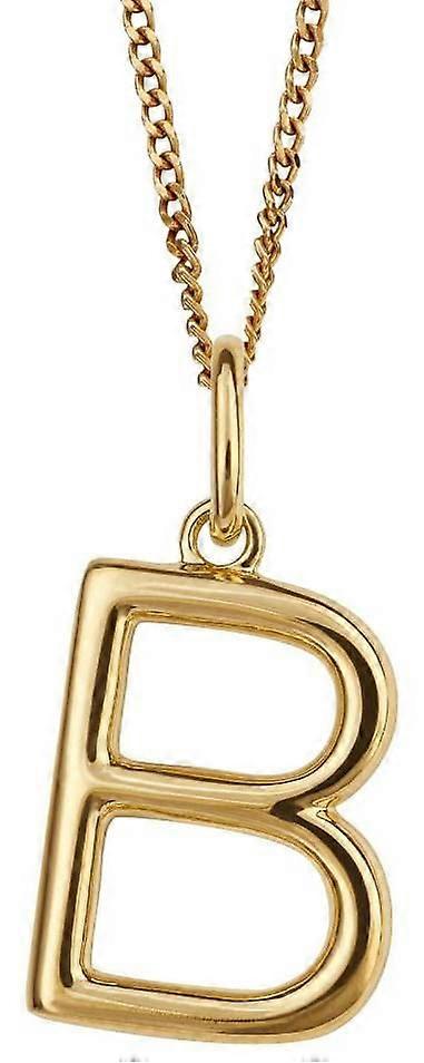 Beginnings B Initial Pendant - Gold