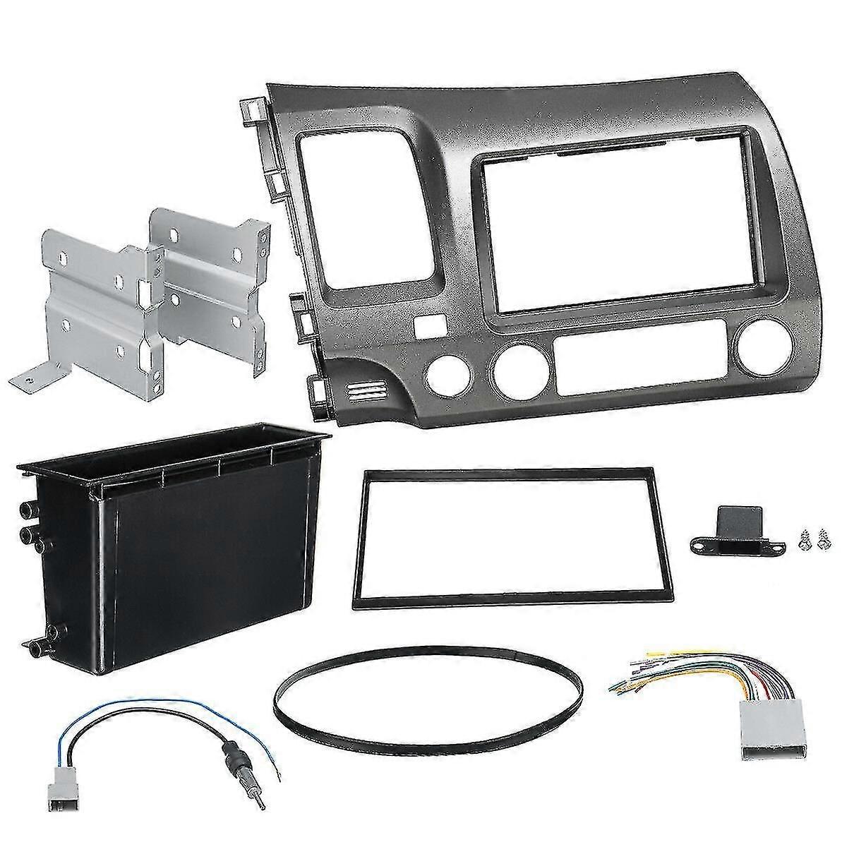Kit cruscotto autoradio stereo 2 Din tortora per il 2006-2011