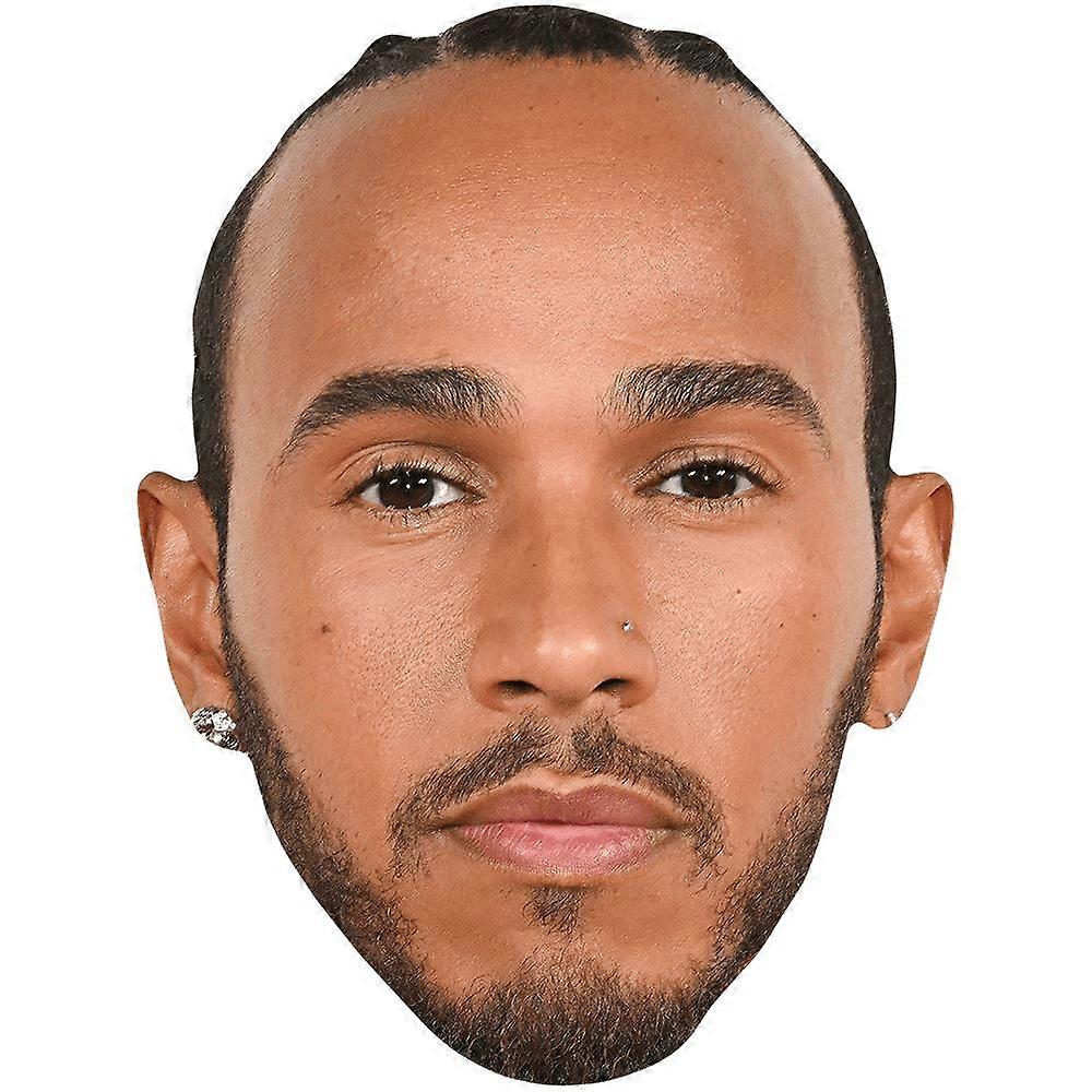 Lewis Hamilton (Stoic) Celebrity Mask, Flat Card Face