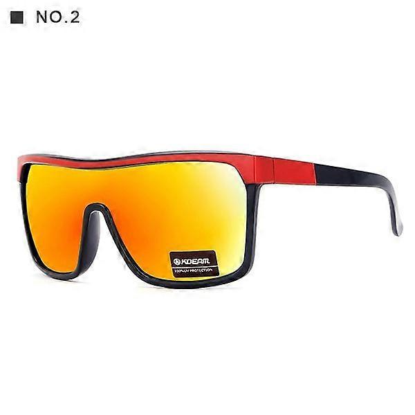 Gafas de sol deportivas Riding Square polarizadas [Rojo]