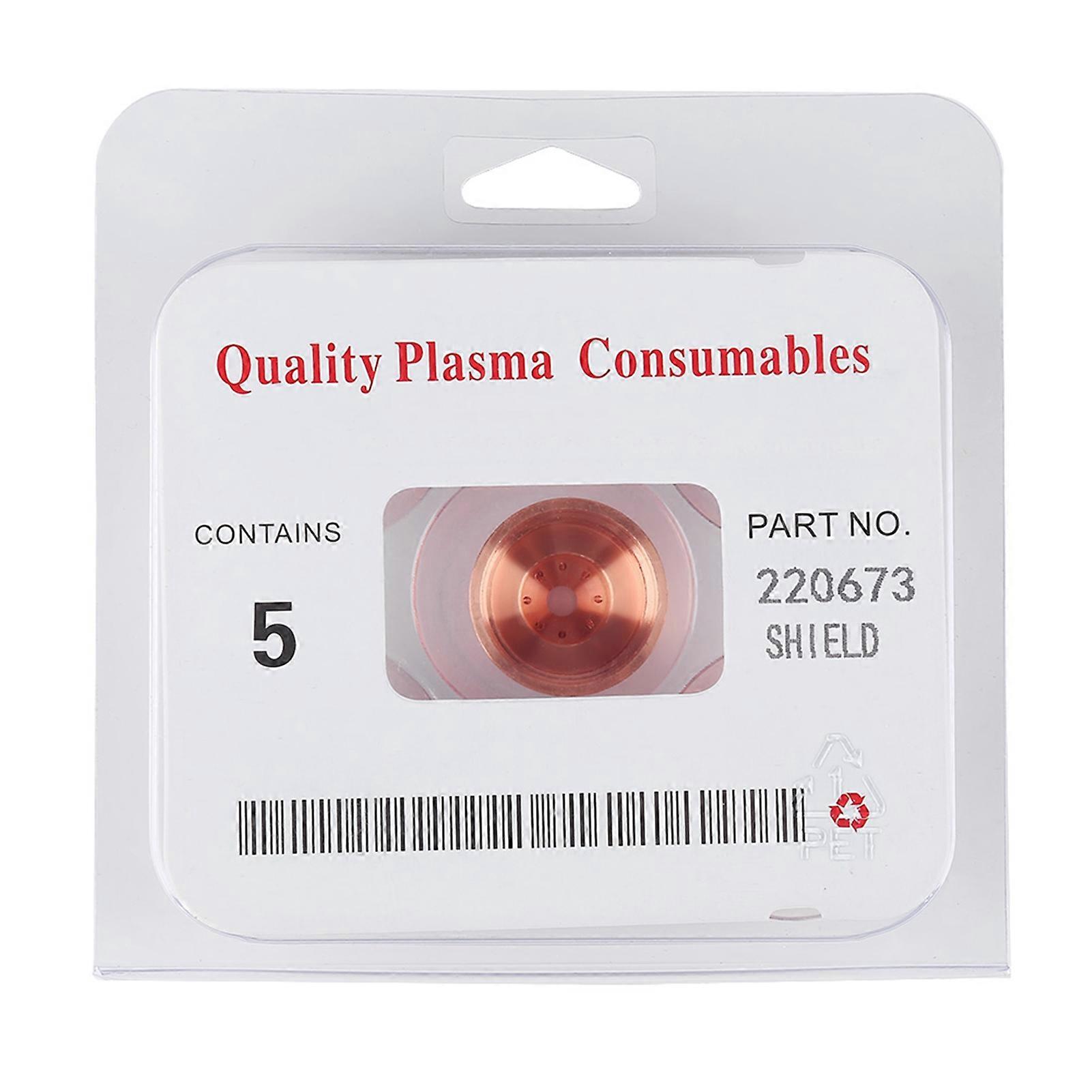 5pcs Plasma Shield Cup Cap for MAX45 Cutting Torch Consumables 220673