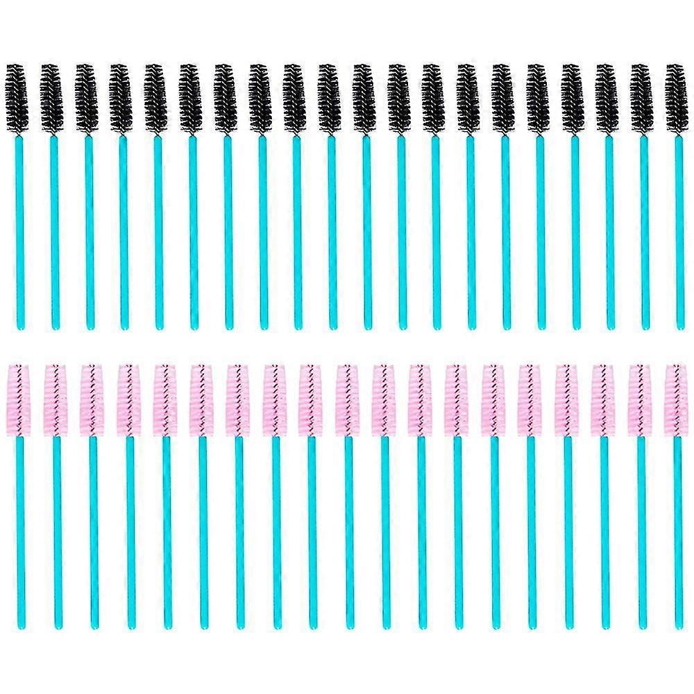 100 Pcs Disposable Eyelash Brushes, Mascara Wands, Eye Lash Brush, Spoolies For Eyelash Extensions, Spoolie Eyebrow Eyeshadow Brow Makeup Supplies Kit