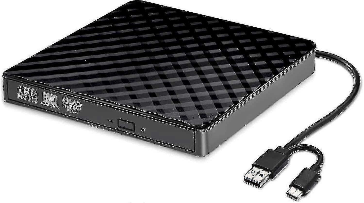 Square Pattern Usb3.0 External Optical Drive Dvd Recorder External Notebook Mobile Optical Drive External Recorder