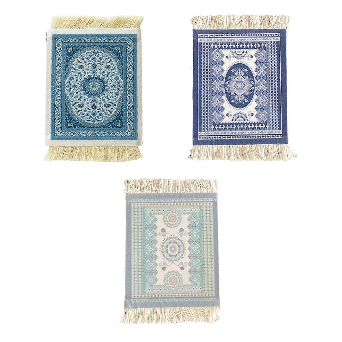 Mini Persian Woven Coasters Carpet Pattern Coaster Dining Table Decoration Technology B