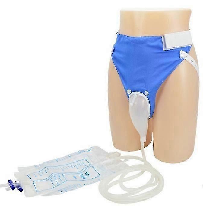 Wearable Urine Bag With Pee Catheter Duct 1000ml 2000ml For Men Elderly Urinary Incontinence Bedridden Patients