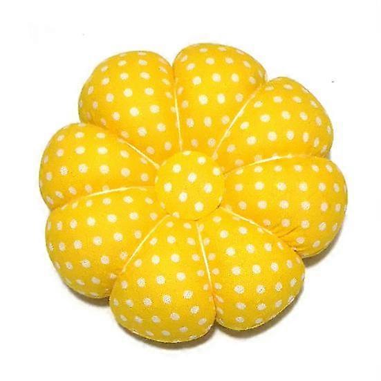 Pin Cushion Pumpkin Shape Anti-fade Fabric Wrist Needle Cushion Pad for Household