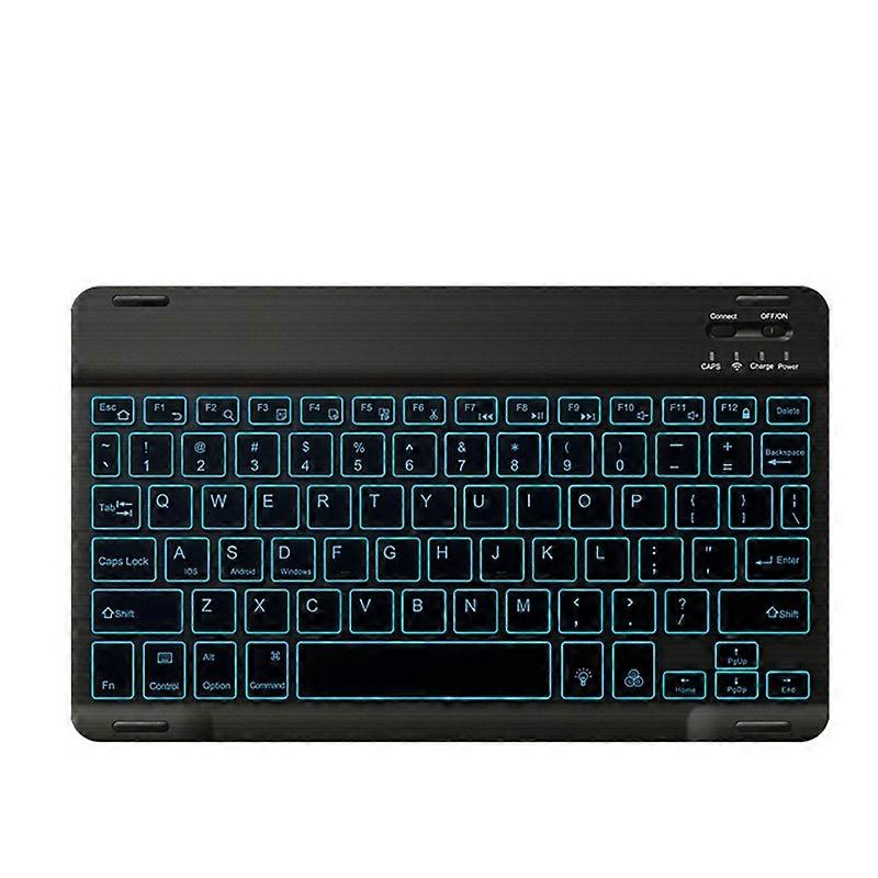 78 Keys 10 Inch RGB Colorful Backlit Bluetooth Keyboard For Mobile Phone / Tablet