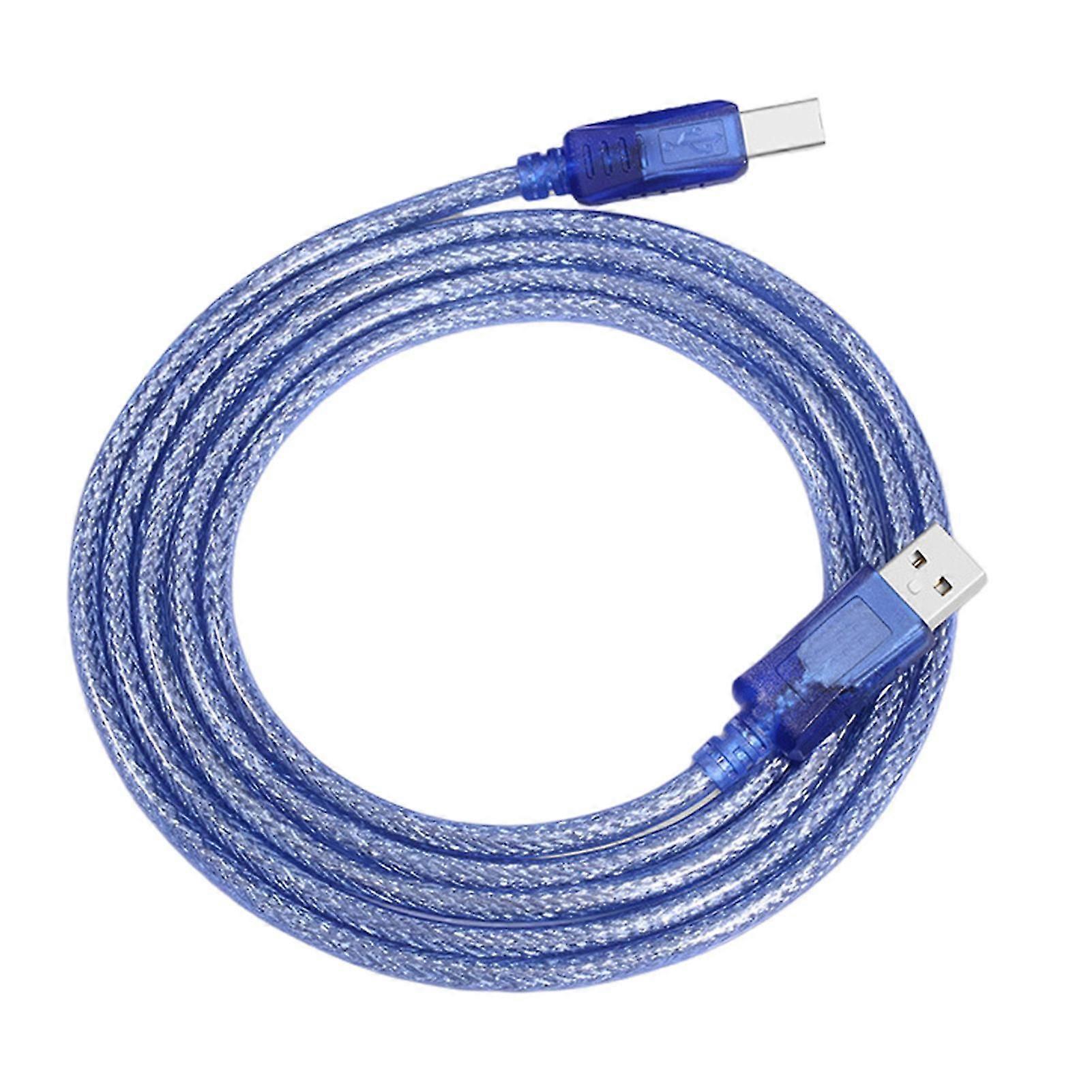 1.8/3/5M USB 2.0 Printer Data Cable A Male to B Male High Speed USB Printer KVM Data Wire for Printer Connected to Computer