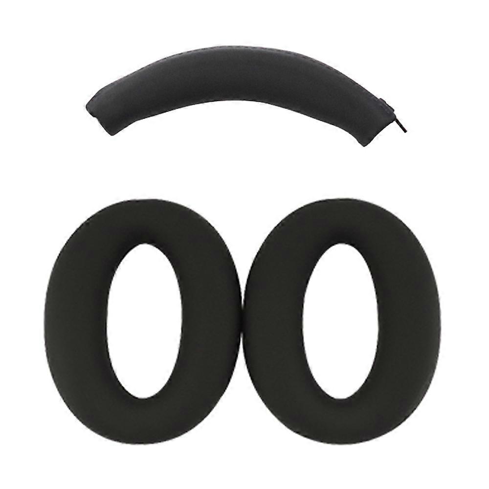 Για Sony WH-XB910N Headphone Head Beam + Earpad Covers Set Προστατευτικό μανίκι σιλικόνης - Μαύρο