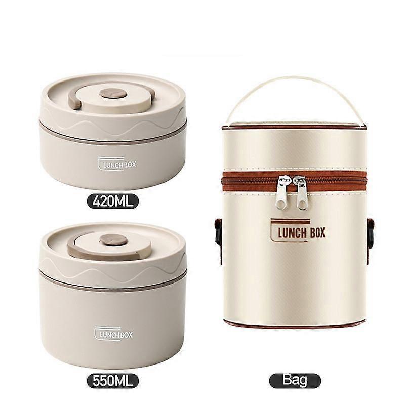 Lunch Box Portable Insulated Lunch Container Set Stackable Bento Stainless Steel Lunch Container
