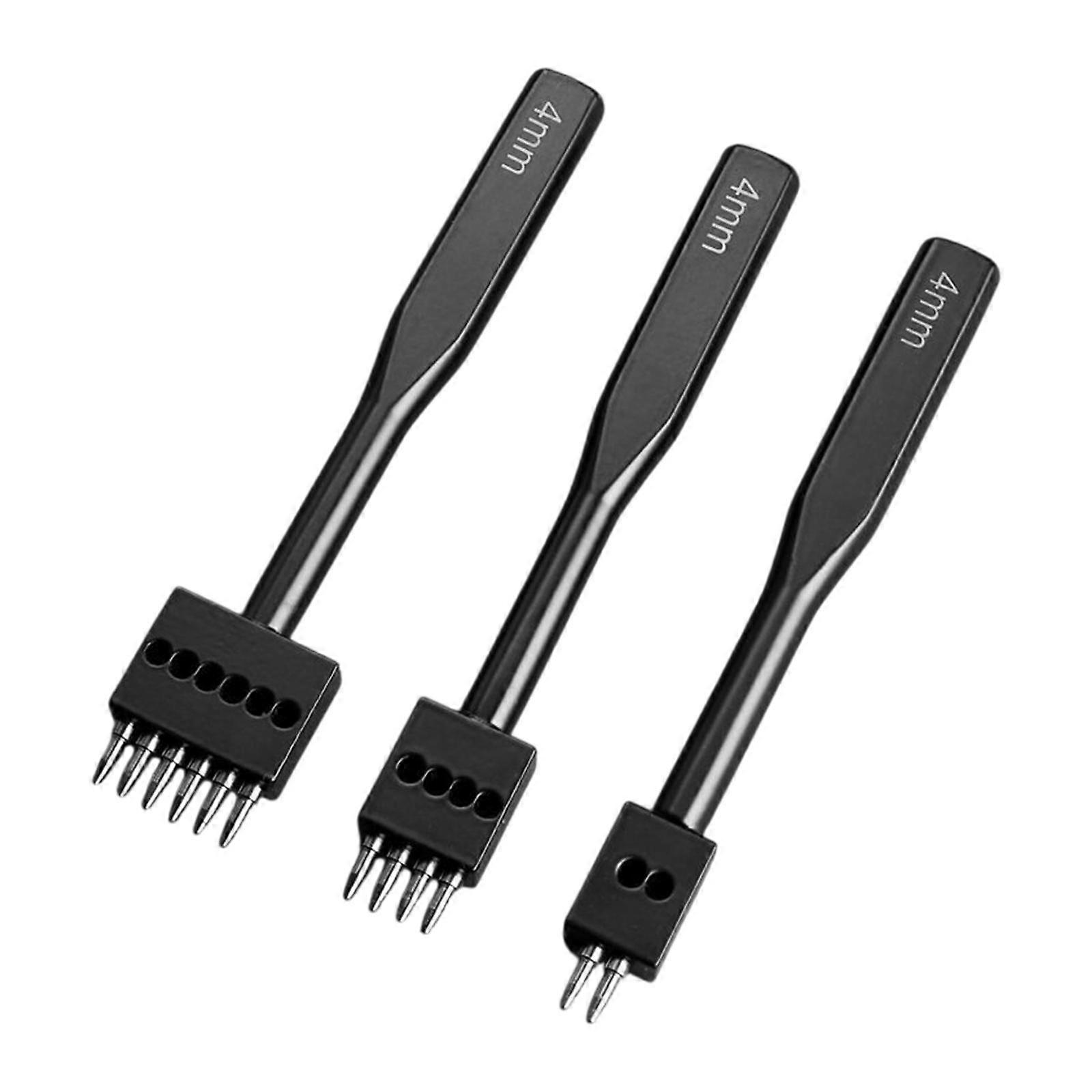 Lacing Stitching Punch Set Leather Working Tools Comfortable Grip High-strength