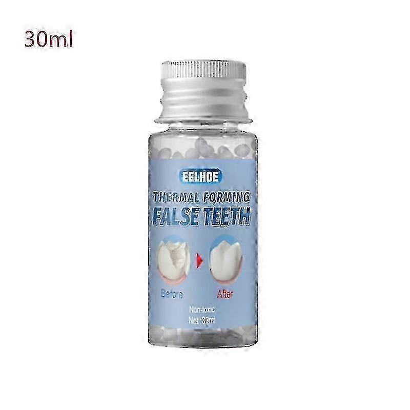Eelhoe False Teeth Solid Glue Temporary Tooth Repair Kit Moldable Thermal Fitting Teeth Pellet