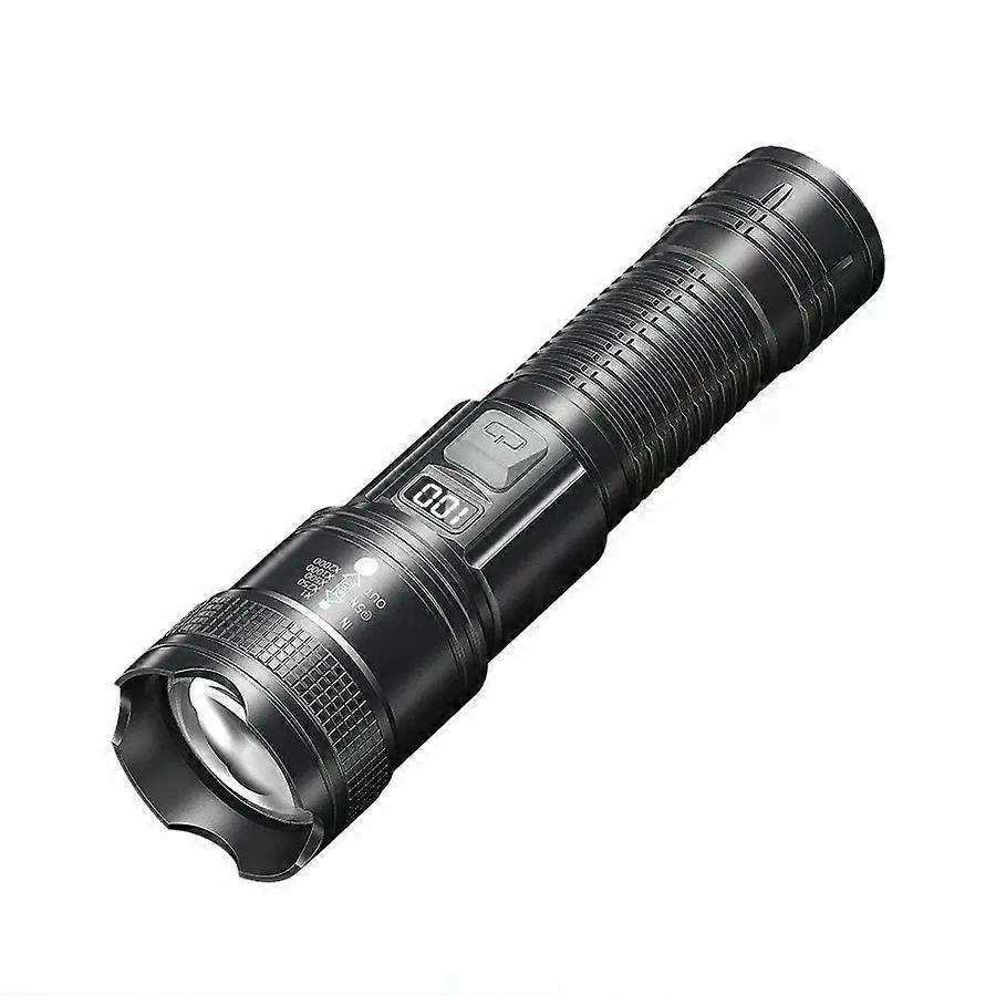 High Power Rechargeable Led Flashlight Very Strong Led Flashlight Rechargeable With Side Light Torch For Outdoor Camping Hiking