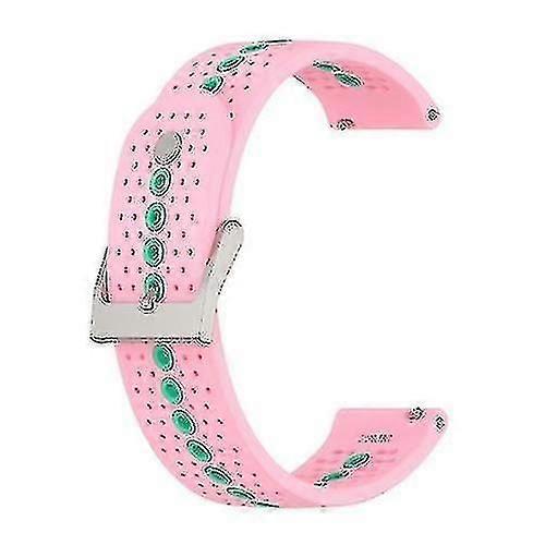 22mm Universal Colorful Hole Silicone Replacement Strap Watchband