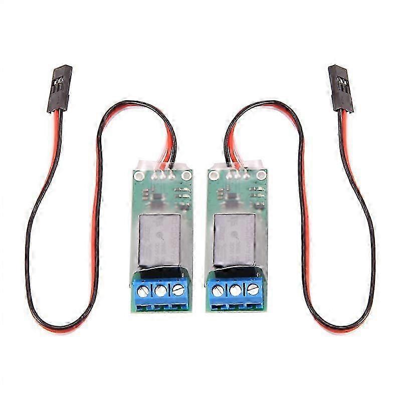 2PCS RC PWM Electronic Relay Switch for RC Airplane DIY Model Navigation Lights Controller Universal K1 Switch
