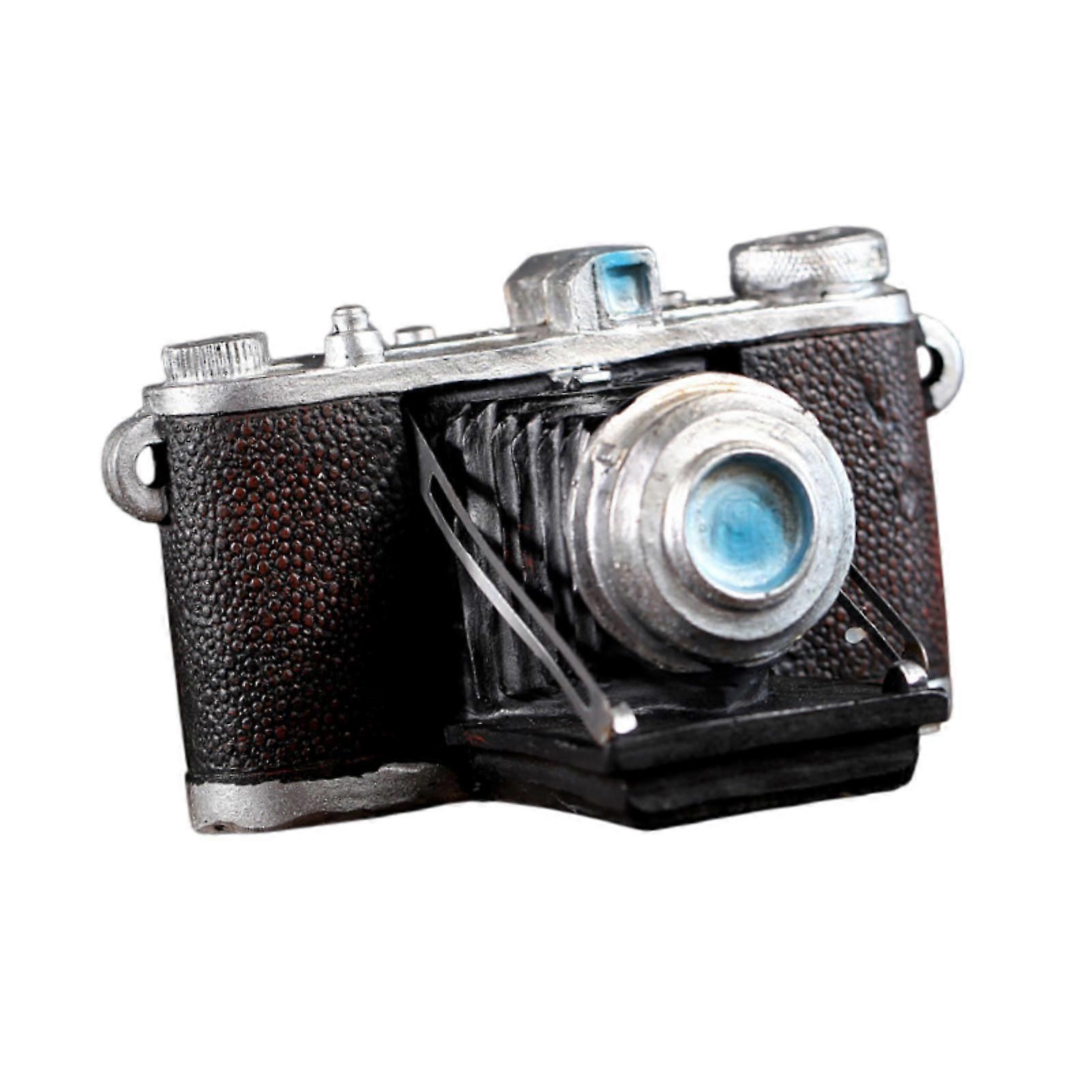 Camera Statue Model Sculpture Resin Showcase Decorative Prop for Bar Friends 13.5cmx8cm