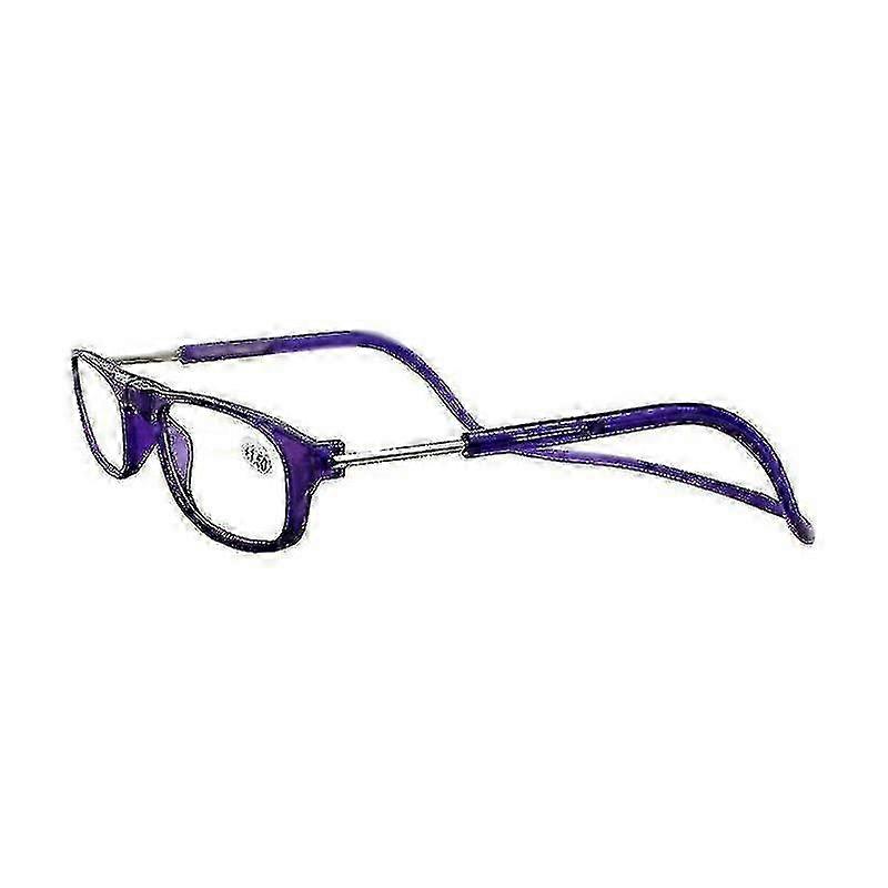 1.0~ 4.0 Hanging Magnetic Reading Eye Glasses Front Snap Click Connect Neck-Yvan