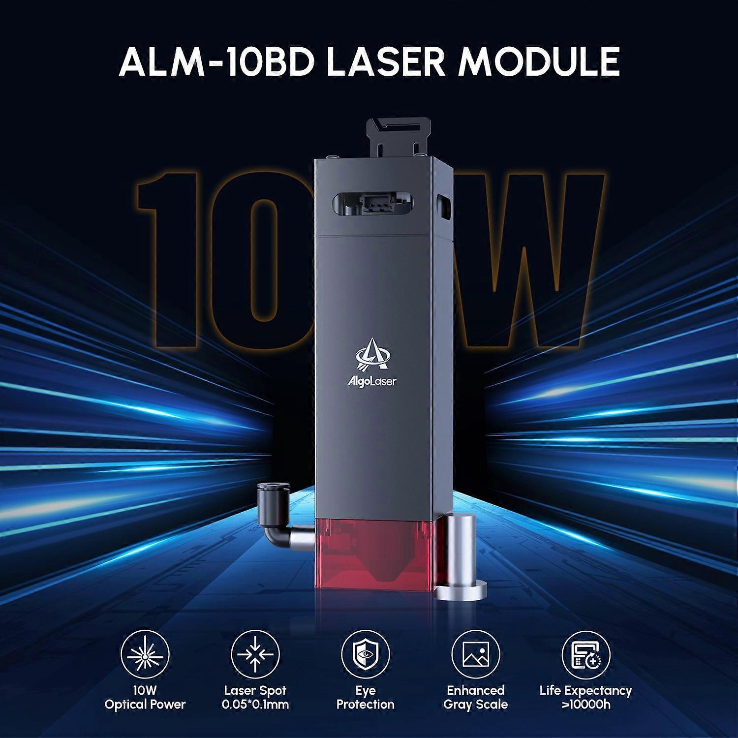 Algolaser 10W Laser Module for DIY KIT 10W/20W Alpha / Delta Series Laser Engraving Machines with Bu