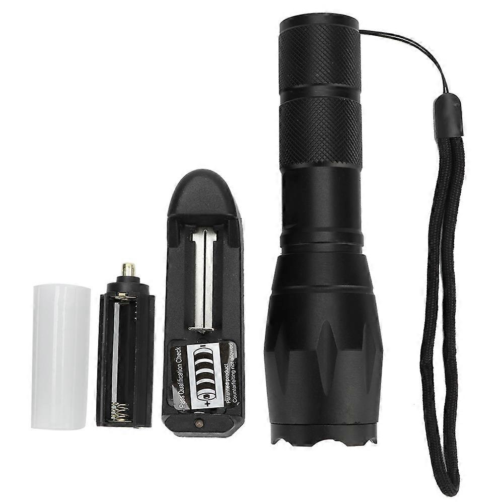 Aluminium Alloy Flashlight Coral Torch Adjustable Aperture Drop Resistance Blue/White Light 110-240V