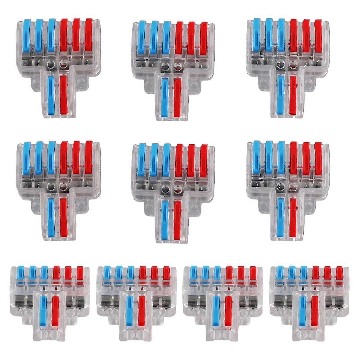 10 pcs Quick Compact Cable Connector NC-623 Transparent